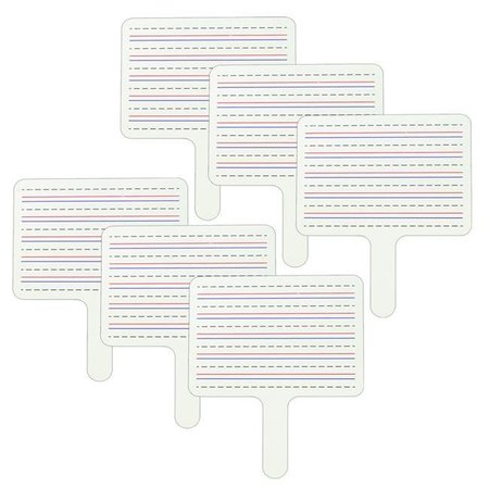 C-LINE PRODUCTS C-Line Products CLI40670-6 Two-Sided Dry Erase Answer Paddle for Grade 1 Plus; White - 6 Each CLI40670-6